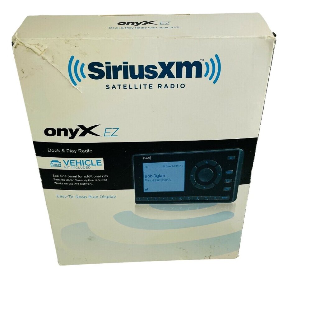 Sirius XM Satellite Radio Onyx EZ Radio For Your Vehice  XEZ1V1 u